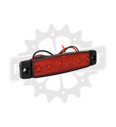 Feu Position 6 LEDS Tuning 12 Ou 24 12 Volts Couleur Feu LED Rouge