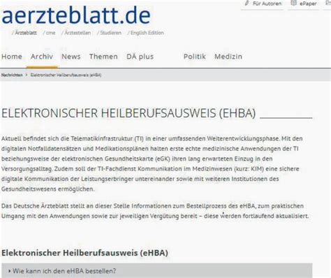 Elektronische Patientenakte Testphase Startet