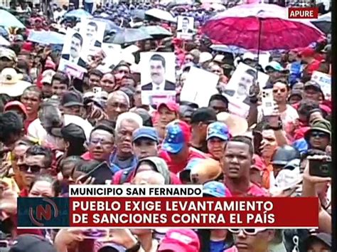 Apure Pueblo Marcha En Rechazo A Las Medidas Coercitivas Unilaterales