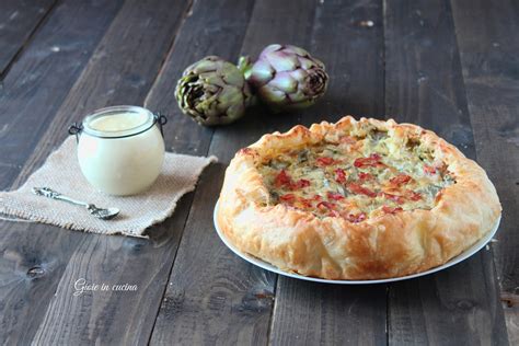 Torta Salata Con Carciofi Prosciutto Cotto E Besciamella Gioie In Cucina