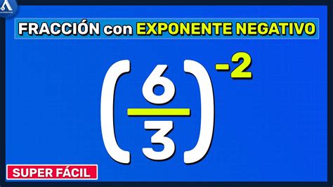 Fracci N Con Exponente Negativo Potencias Con Exponentes Negativos