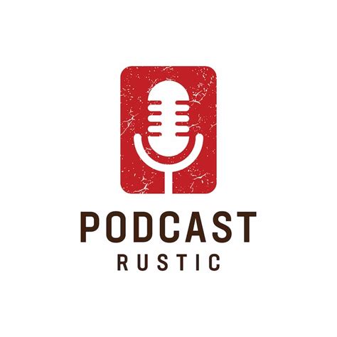 Premium Vector | Podcast logo template