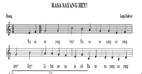 Bahan-bahan Pengajaran Dan Pembelajaran Muzik: Rasa Sayang Hey!