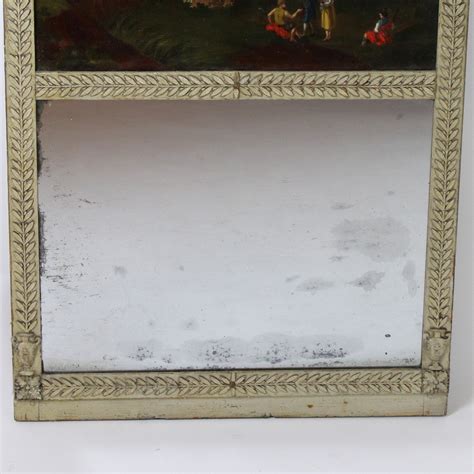 Proantic Late 18th Century Italian Neoclassical Wall Mirror With Cap