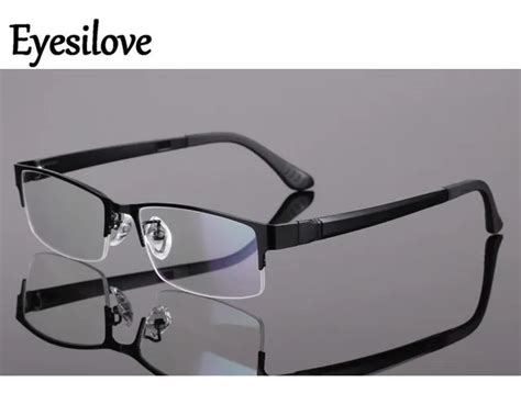 Eyesilove Finished Myopia Glasses Fashion Mens Business Nearsighted Glasses Prescription