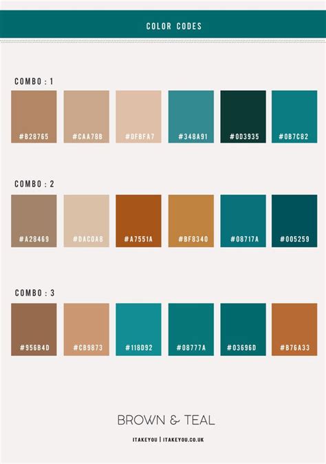 Brown And Teal Colour Scheme Colour Palette 72 Teal Color Schemes