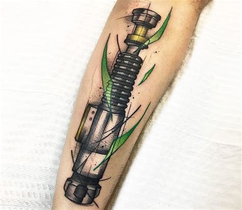 Lightsaber Tattoo By Gustavo Takazone Photo