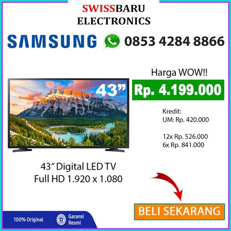 SAMSUNG 43 Inch TV LED UA43N5001 Swiss Baru Electronics Toko