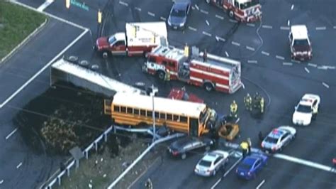 School Bus Tractor Trailer Crash Leaves At Least 1 Dead Several Injured Fox News