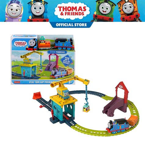 Fisher Price Thomas And Friends Fix Em Up With Carly And Sandy Playset