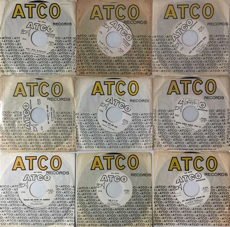 Lot 80 Atco Records Original Us 7 Promos