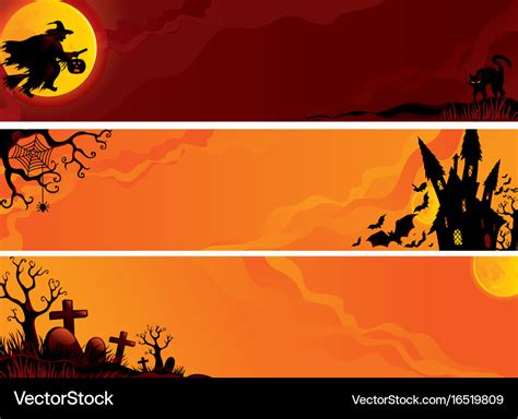 Halloween banners Royalty Free Vector Image - VectorStock