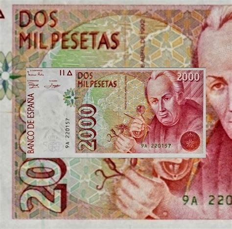 LAS 2000 PESETAS DE JOSE CELESTINO MUTIS 1992 ESPAÑA