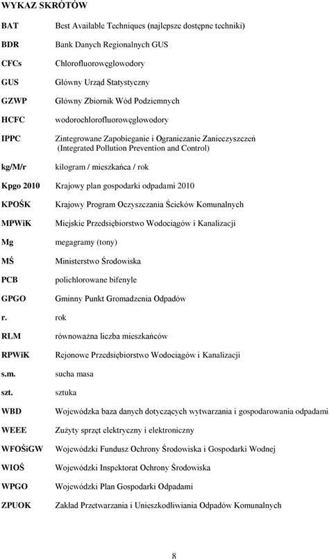 Plan Gospodarki Odpadami dla Miasta Sosnowca na lata z uwzględnieniem