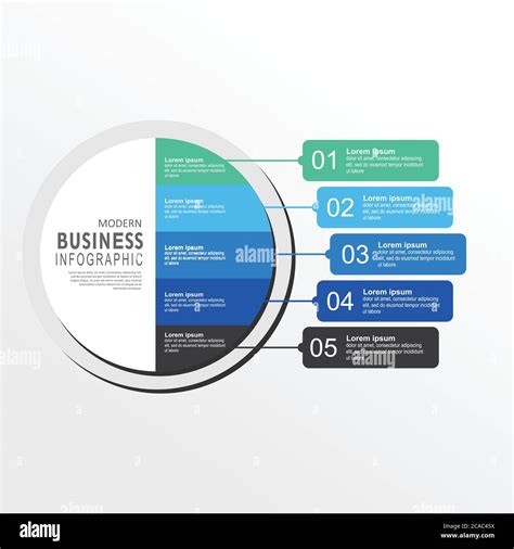 Vektor Infografik Etikettenvorlage Mit Symbolen 5 Optionen Oder