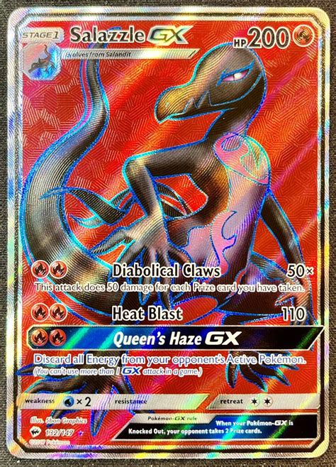 Salazzle GX Sun Moon Burning Shadows Full Art Ultra Rare 132 147