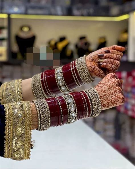 Indian Punjabi Sikh Wedding Bridal Chooda Kundan Chooda Bridal