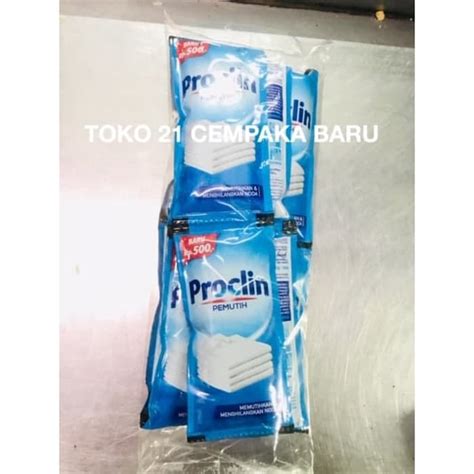 Jual Proclin Pemutih 1 Renceng Isi 12 Sachet Disinfektan Proclin