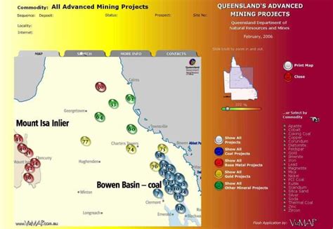 Vizmap Develops Interactive Flash Map Of Advanced Mining Projects In