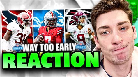 Reacting To My Way Too Early 2023 NFL Mock Draft YouTube