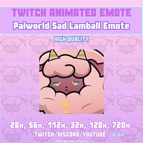 Palworld Sad Lamball Animated Emote Palworld Animated Emote Palworld