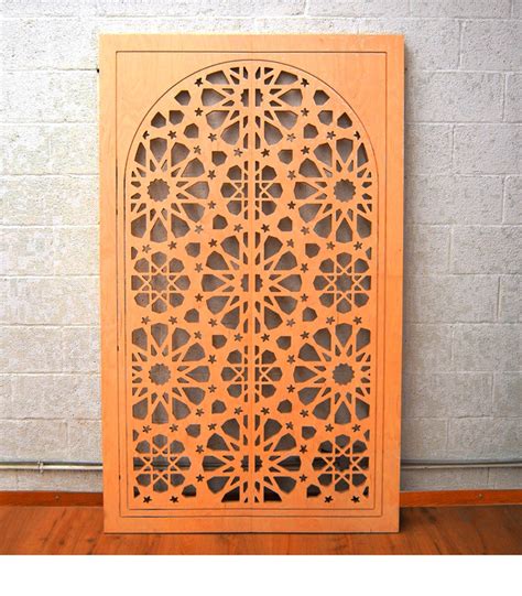 Puerta árabe celosía de madera modelo Alhambra