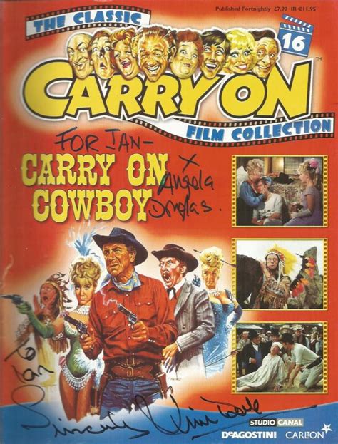 Carry On Cowboy Magazine Signed By Angela Douglas