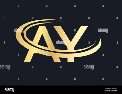 Initial Monogram Letter Ay Logo Design Vector Ay Logo Design Template