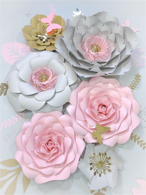 3d Paper Flowers Wall Decor - Mural Wall