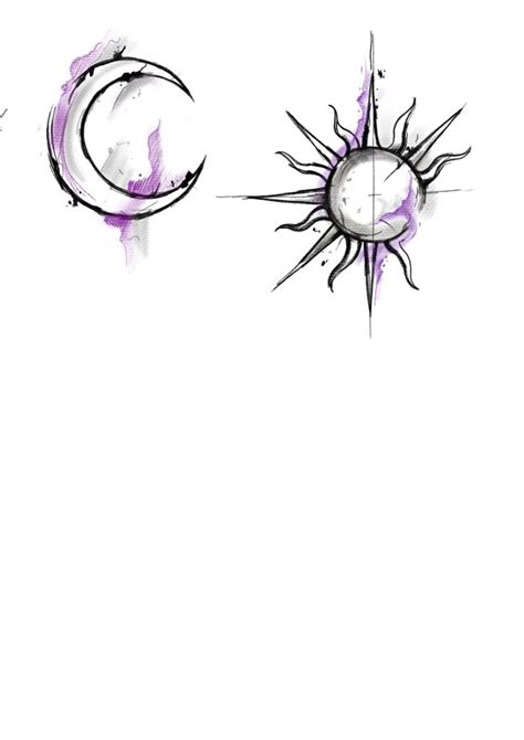 Moon Sun Tattoo Designs