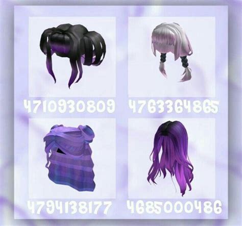 Purple Hair Not Mine Roblox Codes Purple Hair Roblox