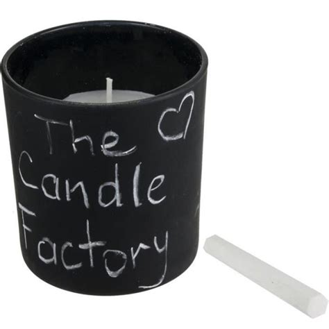 The Candle Factory Bo Bougie Parfum E Personnalisable Ardoise Et