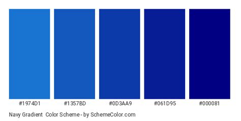 Navy Gradient Color Scheme » Blue » SchemeColor.com