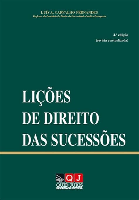 Lições de Direito das Sucessões Rei dos Livros