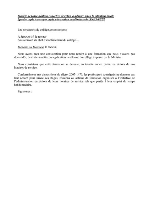 Mod Le De Lettre P Tition T L Chargement Gratuit Documents Pdf Word