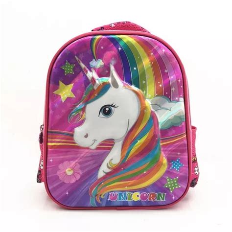 Mochila Unicornio 3d Espalda Jardin MercadoLibre