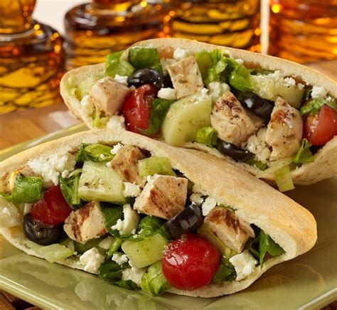 Greek Chicken Pita Sandwich Sanderson Farms