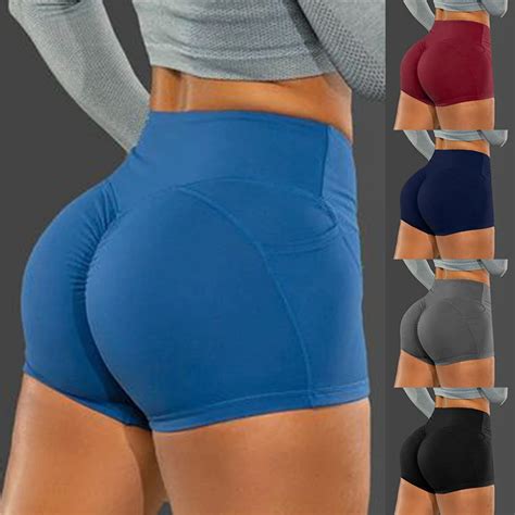 Women Workout Fitness Shorts Seamless Biker Shorts Women High Waist