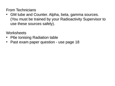 Types Of Radiation Sp6e Cp6e Edexcel 9 1 Gcse Physics Radioactivity