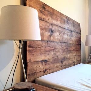 Rustic Reclaimed Wood Headboard Bed Bedroom Double King Queen Single