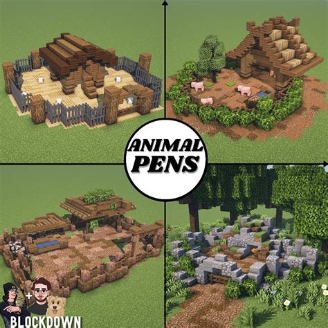Specific Animal Pens with Blockdown_Builds