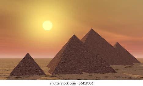 Bit Pixel Pyramids Egypt Desert Retro Stock Vector Royalty Free