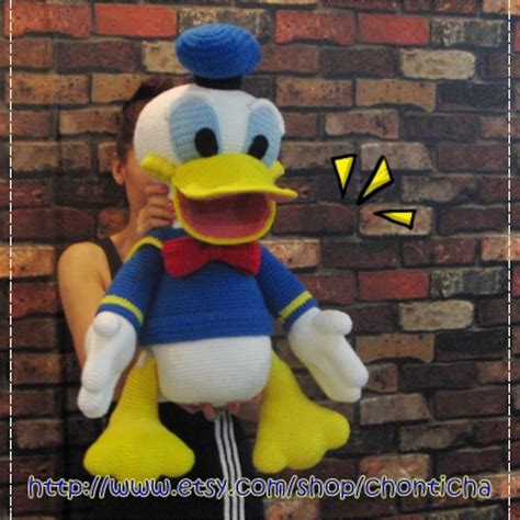 Donald Duck Plush Puppet Etsy