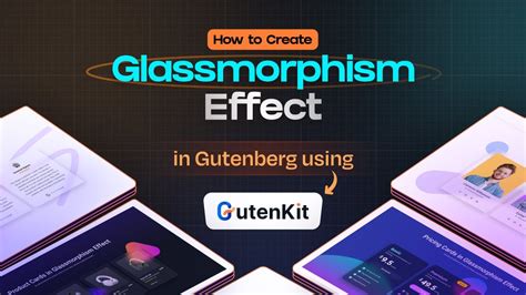 How To Create Glass Morphism Effect Using GutenKit YouTube