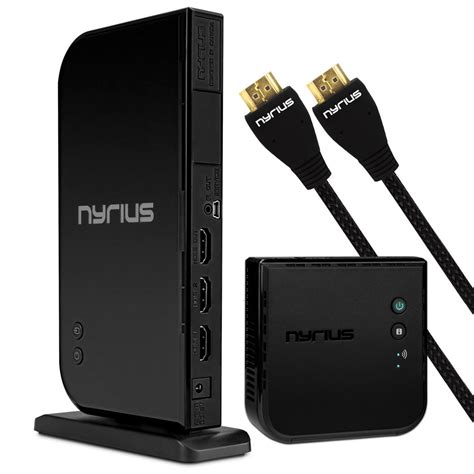 Nyrius Home Wireless Hdmi 2 Input Transmitter And Receiver With 2 Hdmi