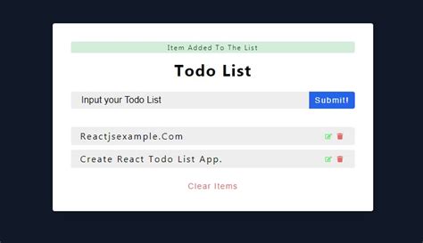 Todo List App Build With React