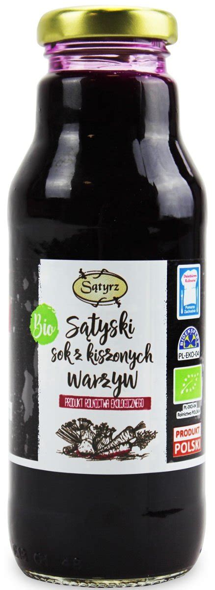 SĄTYSKI SOK Z KISZONYCH WARZYW BIO 300 ml SĄTYRZ SĄTYRZ Sklep