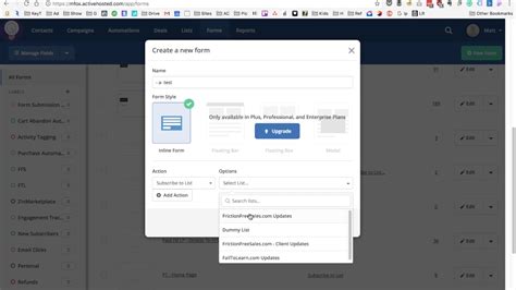 Setting Up Your Activecampaign Form And Custom Fields Youtube