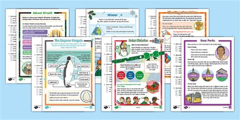 Ks1 December Differentiated Reading Comprehension Activity Pack