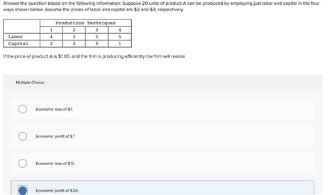 Solved Answer The Question Based On The Following